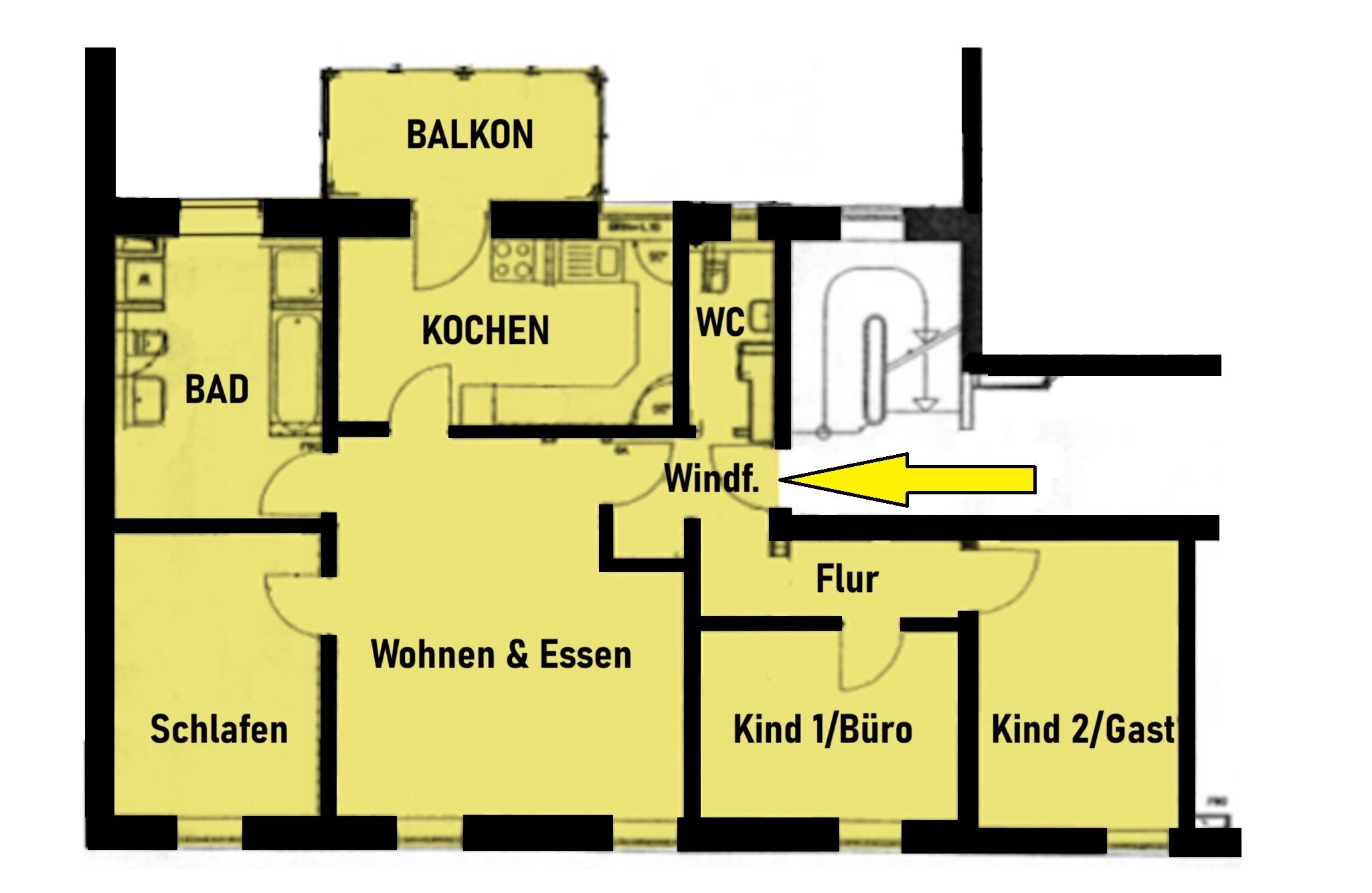 Wohnung zum Kauf 561.000 € 4 Zimmer 102 m²<br/>Wohnfläche 1.<br/>Geschoss Helmstrasse 10 Markgrafenstadt Erlangen 91054