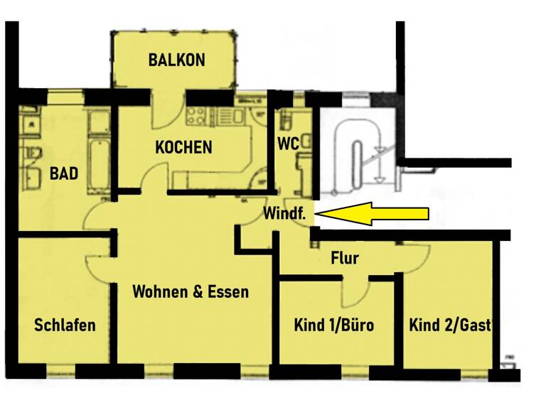 Wohnung zum Kauf 4 Zimmer 102 m²<br/>Wohnfläche 1.<br/>Geschoss Helmstrasse 10 Innenstadt Erlangen 91054