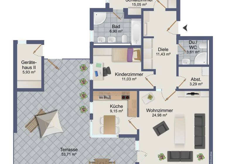 Wohnung zur Miete 1.200 € 3 Zimmer 112 m² EG frei ab 01.05.2026 Kommandeursweg 35 Winsen 21423