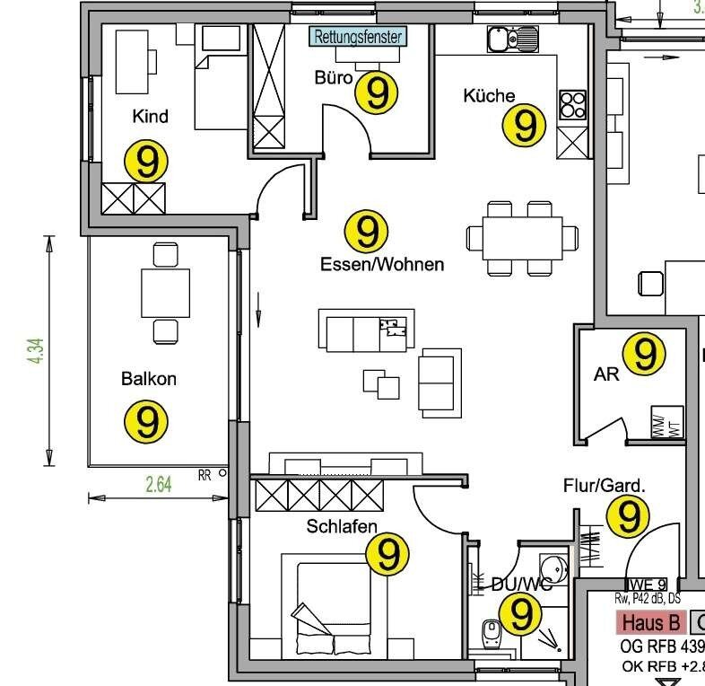 Wohnung zum Kauf 416.800 € 4,5 Zimmer 98 m²<br/>Wohnfläche 2.<br/>Geschoss Schlotfeld Weipertshofen Stimpfach-Weipertshofen 74597