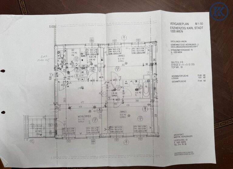 Wohnung zur Miete 1.300 € 3 Zimmer 72,8 m² Eibengasse 56 Wien, Donaustadt / Wien 22., Donaustadt 1220