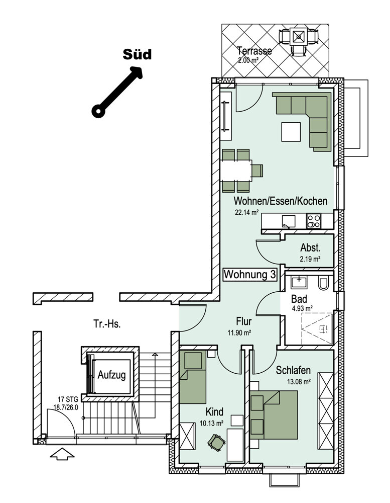 Wohnung zum Kauf 284.500 € 2 Zimmer 66 m²<br/>Wohnfläche Bad Lippspringe 33175