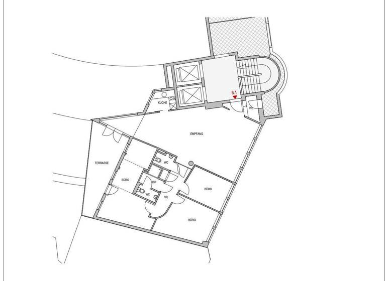 Büro zur Miete 14,50 € 4 Zimmer Nordbahnstraße Wien 1020