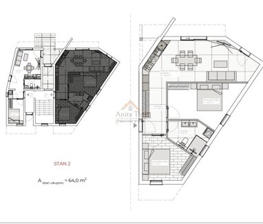 Wohnung zum Kauf 230.000 € 2 Zimmer 60 m² Supetar