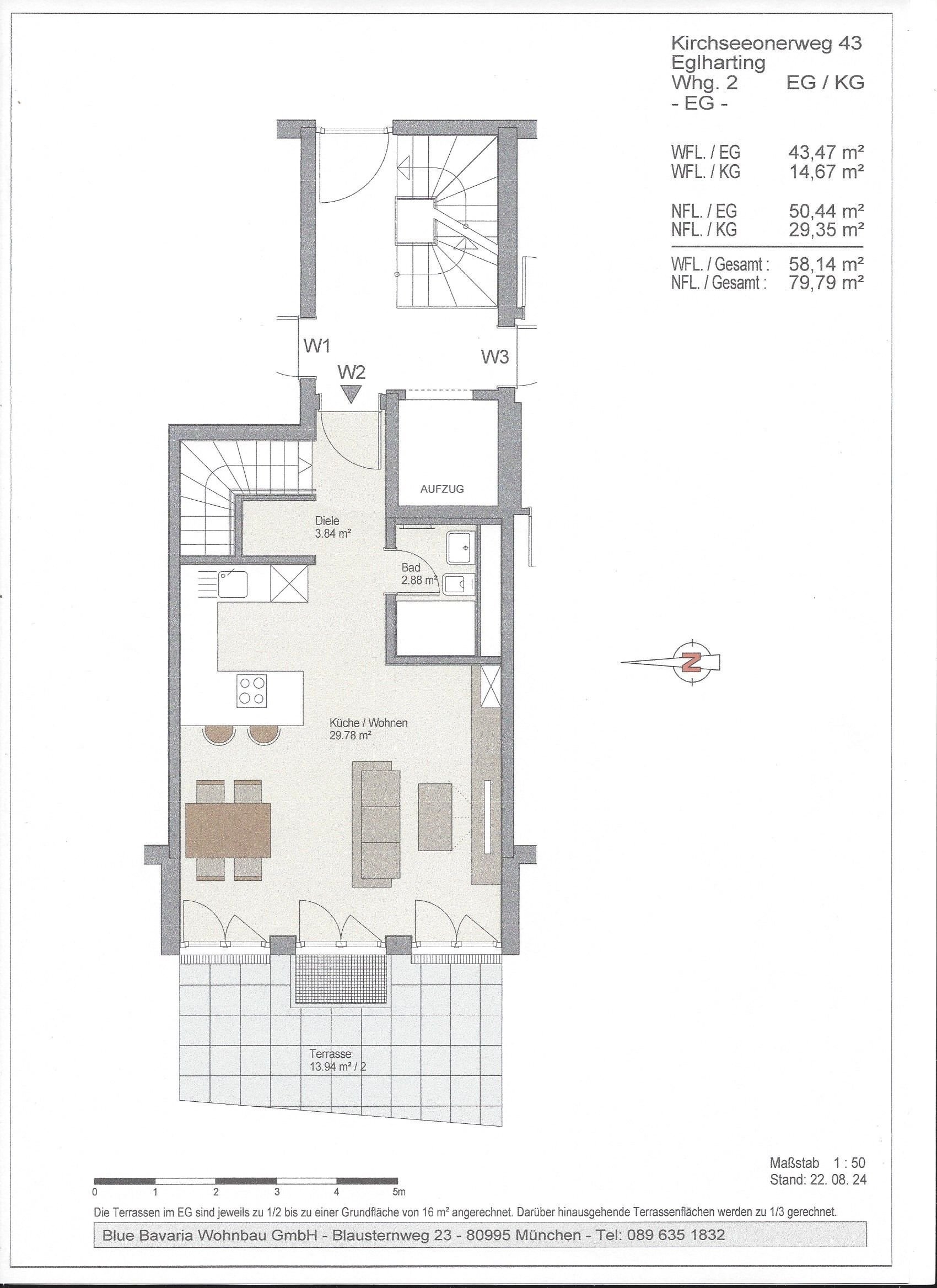 Wohnung zur Miete 1.105 € 2 Zimmer 58 m²<br/>Wohnfläche EG<br/>Geschoss ab sofort<br/>Verfügbarkeit Kirchseeoner Weg 43 Eglharting Eglhartinger Forst 85614