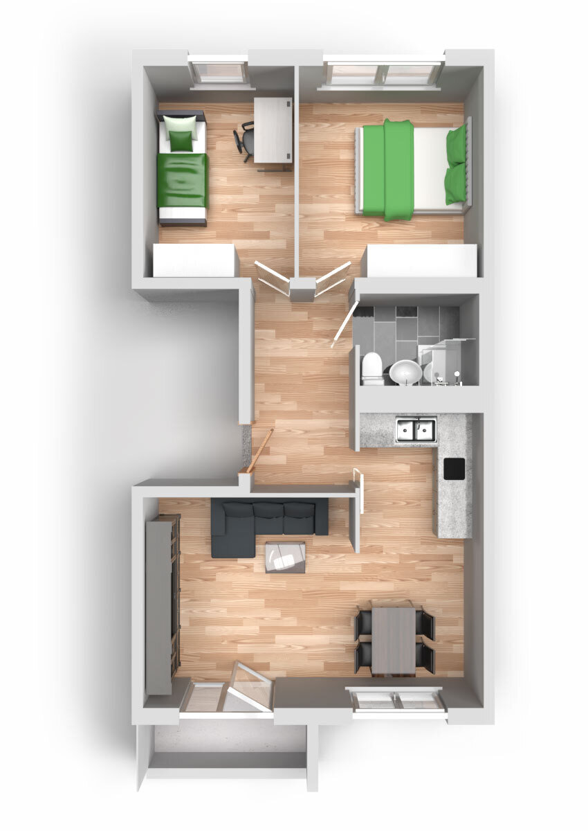 Wohnung zur Miete 313 € 3 Zimmer 57,9 m²<br/>Wohnfläche 3.<br/>Geschoss Guldenstraße 23 Silberhöhe Halle 06132