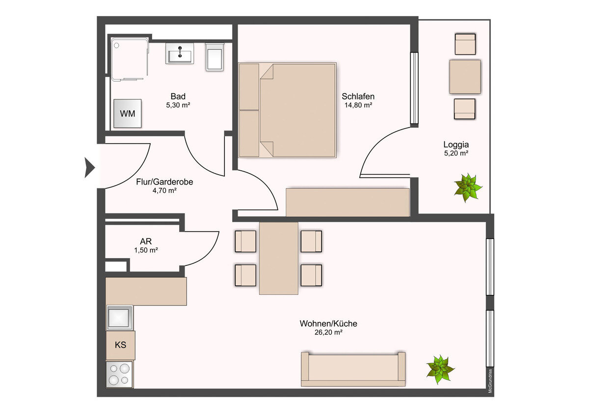 Wohnung zur Miete 795 € 2 Zimmer 55 m²<br/>Wohnfläche 5.<br/>Geschoss 01.02.2025<br/>Verfügbarkeit Gerokstraße 11/13 Johannstadt-Nord (Hopfgartenstr.) Dresden 01307