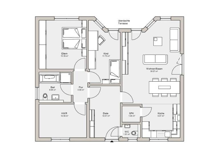 Einfamilienhaus zum Kauf provisionsfrei 493.358 € 3 Zimmer 100 m² 902 m² Grundstück Apolda Hermstedt 99510