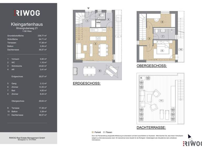 Einfamilienhaus zum Kauf - Erstbezug 849.000 € 3 Zimmer 64,7 m² 238,8 m² Grundstück Wien 1190