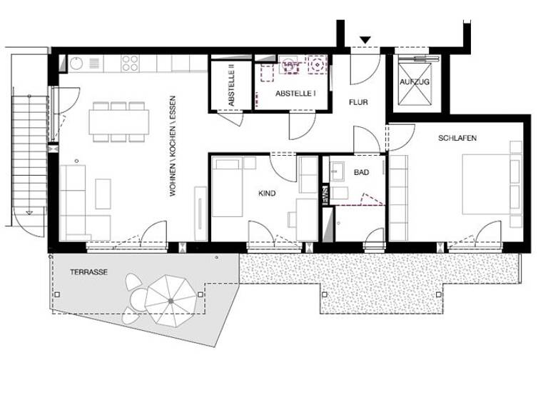 Terrassenwohnung zum Kauf provisionsfrei 999.000 € 3 Zimmer 91,8 m² EG Kientalstraße 7 Herrsching Herrsching am Ammersee 82211