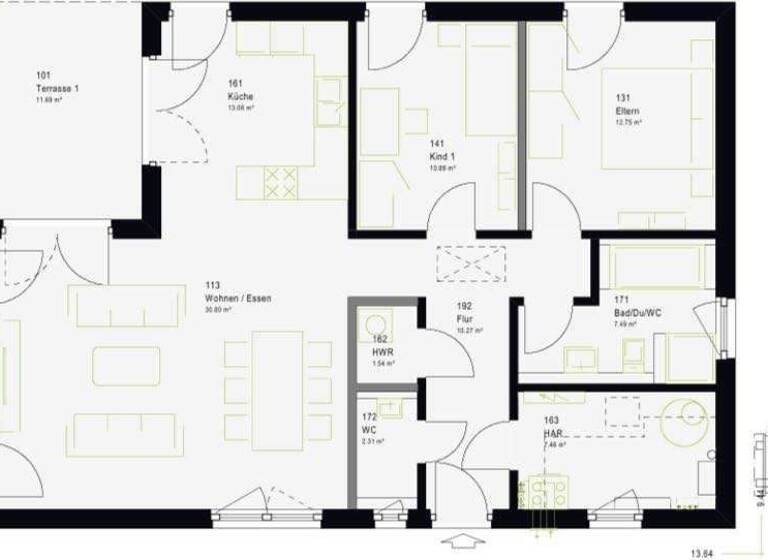 Bungalow zum Kauf - Erstbezug provisionsfrei 429.018 € 3 Zimmer 108 m² 490 m² Grundstück Gambach Münzenberg 35516