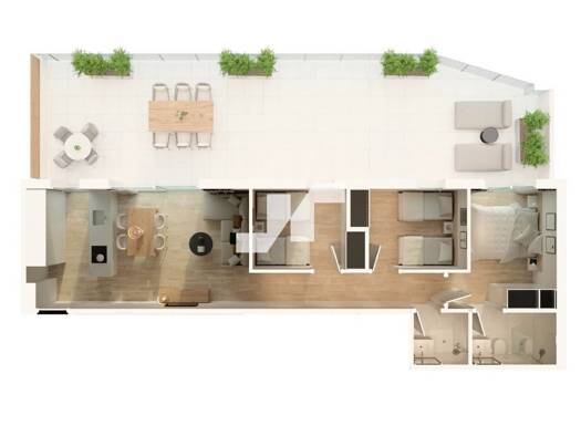 Penthouse zum Kauf - Erstbezug 403.000 € 3 Zimmer 77 m² Granada 21 Moncofa 12593