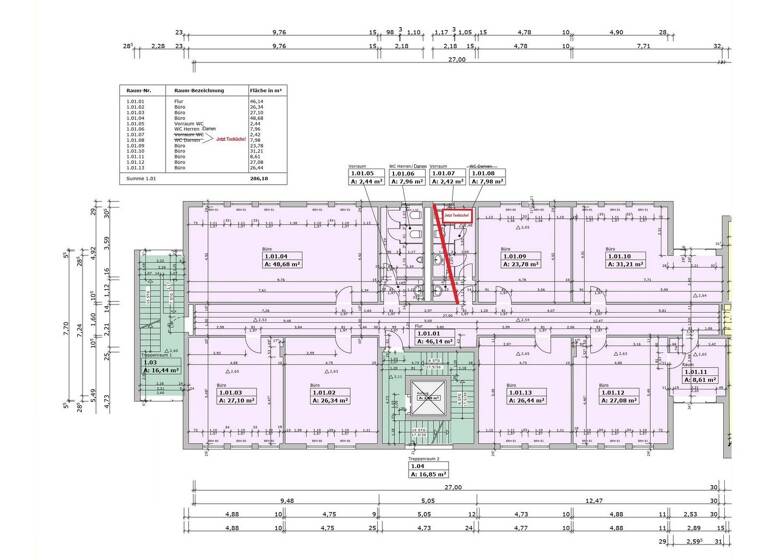 Bürofläche zur Miete 2.300 € 8 Zimmer 286,2 m² Bürofläche Villingen Villingen-Schwenningen 78048