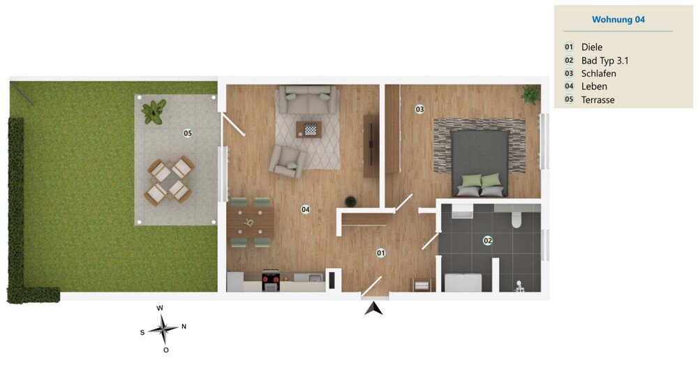 Wohnung zur Miete 835 € 2 Zimmer 57,4 m²<br/>Wohnfläche EG<br/>Geschoss 01.03.2025<br/>Verfügbarkeit Gaismannshof Nürnberg 90431