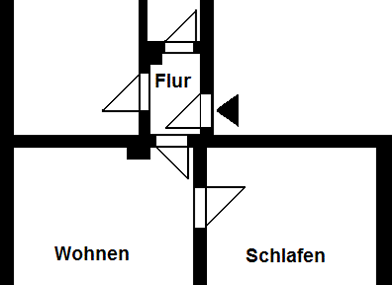 Wohnung zur Miete 350 € 2 Zimmer 50,6 m² 1. Geschoss frei ab sofort Von-Stephan-Straße 7 Heidenau 01809