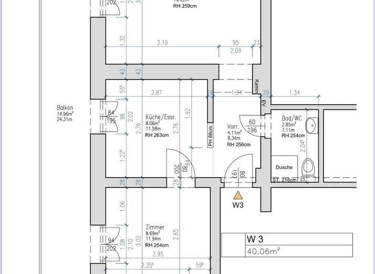 Wohnung zur Miete 539 € 2 Zimmer 40,1 m² 1. Geschoss frei ab 01.06.2026 Bairisch Kölldorferstrasse 11_03 Bad Gleichenberg 8344