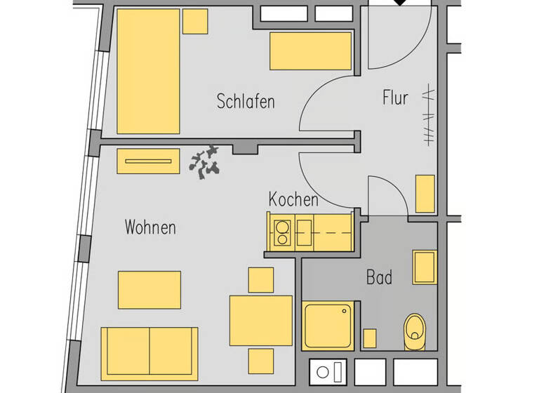 Wohnung zur Miete 1.500 € 2 Zimmer 30 m² Berg am Laim München 81825