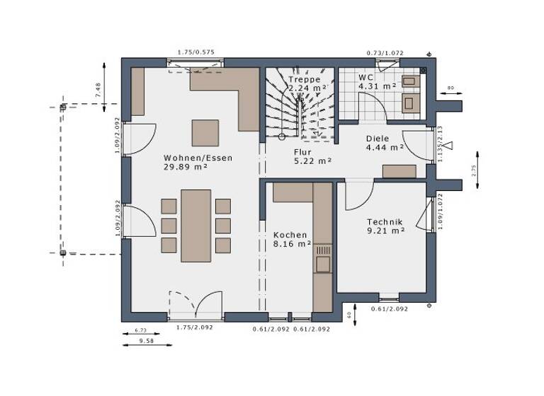 Einfamilienhaus zum Kauf provisionsfrei 482.738 € 4 Zimmer 119 m² 626 m² Grundstück Klein Kreutz Brandenburg an der Havel 14776