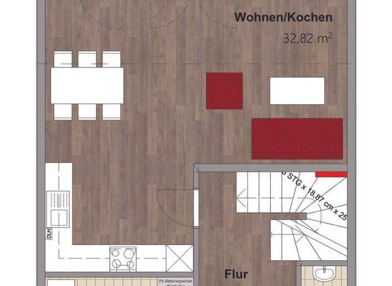 Reihenmittelhaus zur Miete - Erstbezug 1.500 € 4 Zimmer 97 m² 185 m² Grundstück Sievekestraße 7 Warsingsfehn Moormerland / Warsingsfehn 26802