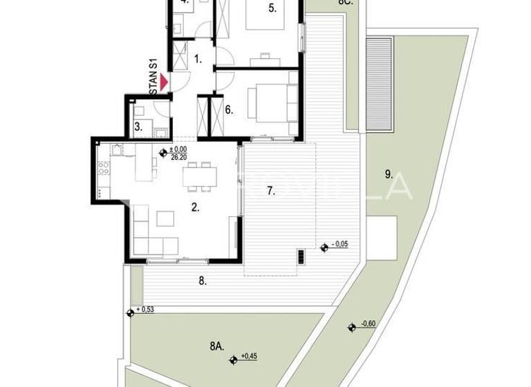 Wohnung zum Kauf 402.845 € 2 Zimmer 115 m² Kastela 21216