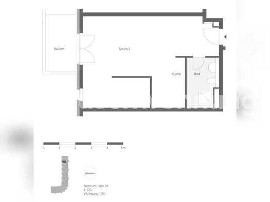Studio zur Miete Tauschwohnung 911 € 1 Zimmer 51 m² 1. Geschoss Reinickendorf Berlin 13409