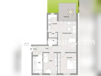 Wohnung zur Miete Tauschwohnung 1.100 € 3 Zimmer 85 m² EG Schallstadt Schallstadt 79227