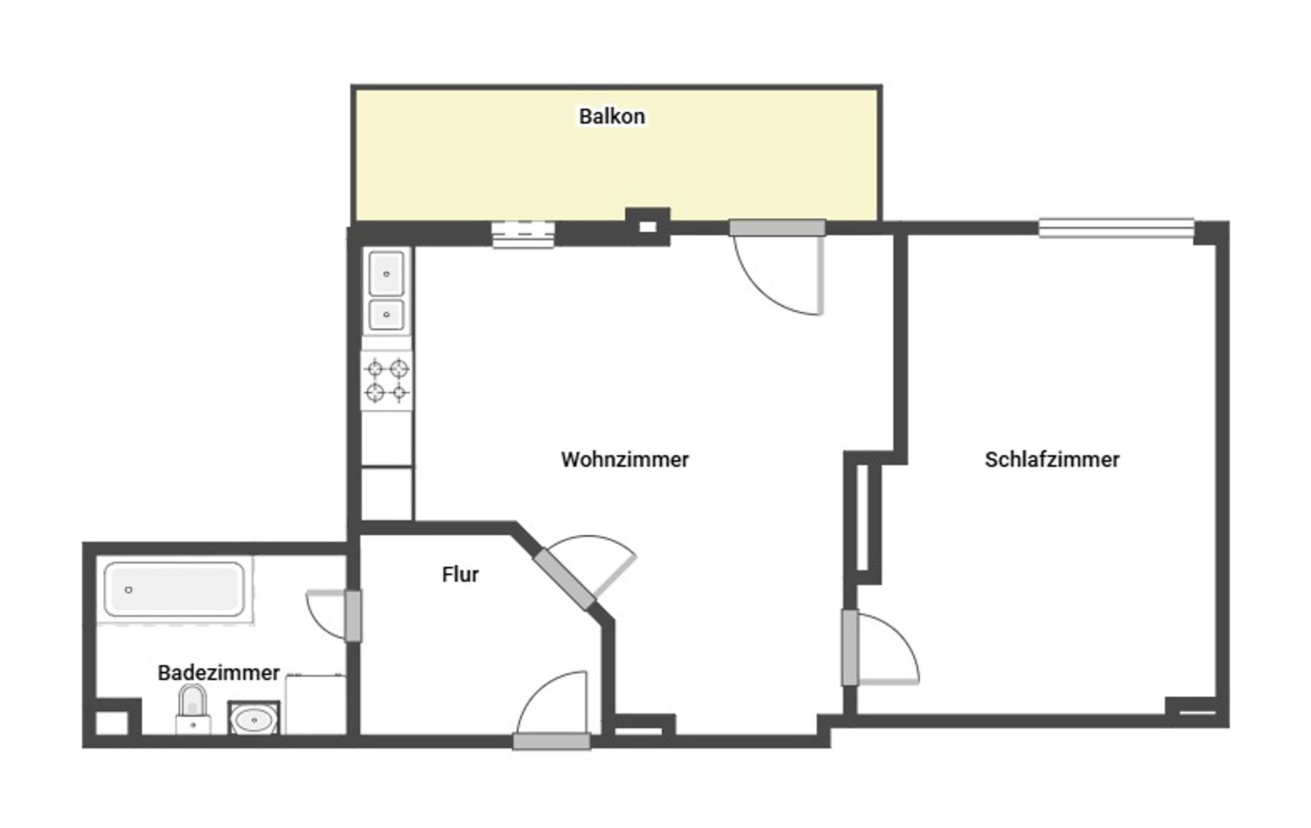 Wohnung zum Kauf 115.000 € 2 Zimmer 52 m²<br/>Wohnfläche 1.<br/>Geschoss 01.01.2025<br/>Verfügbarkeit Inrath Krefeld 47803