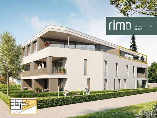 Wohnung zum Kauf - Neubau 635.000 € 3 Zimmer 78,3 m² 2. Geschoss Enderstraße 26 Altach 6844