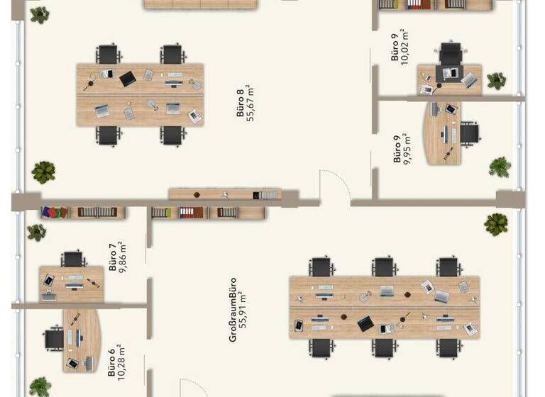 Bürofläche zur Miete 19 € 422,1 m² Bürofläche Milbertshofen-Am Hart München 80939
