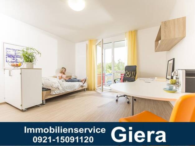 Wohnung zur Miete 370 € 1 Zimmer 28 m² frei ab sofort Jakobstraße 39 a-c Altstadt Bayreuth 95447
