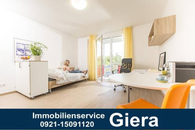 Wohnung zur Miete 370 € 1 Zimmer 28 m² frei ab sofort Jakobstraße 39 a-c Altstadt Bayreuth 95447