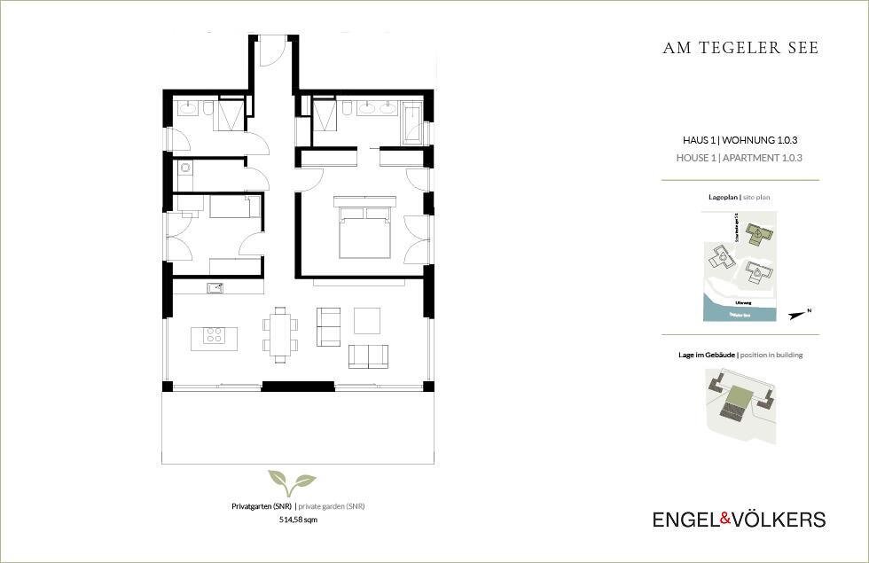 Terrassenwohnung zum Kauf provisionsfrei 1.200.000 € 3 Zimmer 123,3 m²<br/>Wohnfläche EG<br/>Geschoss ab sofort<br/>Verfügbarkeit Scharfenberger Straße 26e Konradshöhe Berlin 13505