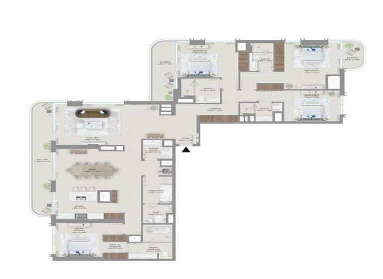 Wohnung zum Kauf - Erstbezug provisionsfrei 2.674.937 € 5 Zimmer 274 m² Dubai