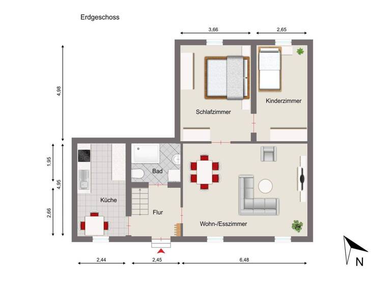 Doppelhaushälfte zum Kauf 75.000 € 3,5 Zimmer 104 m² 500 m² Grundstück Jerichow 39319