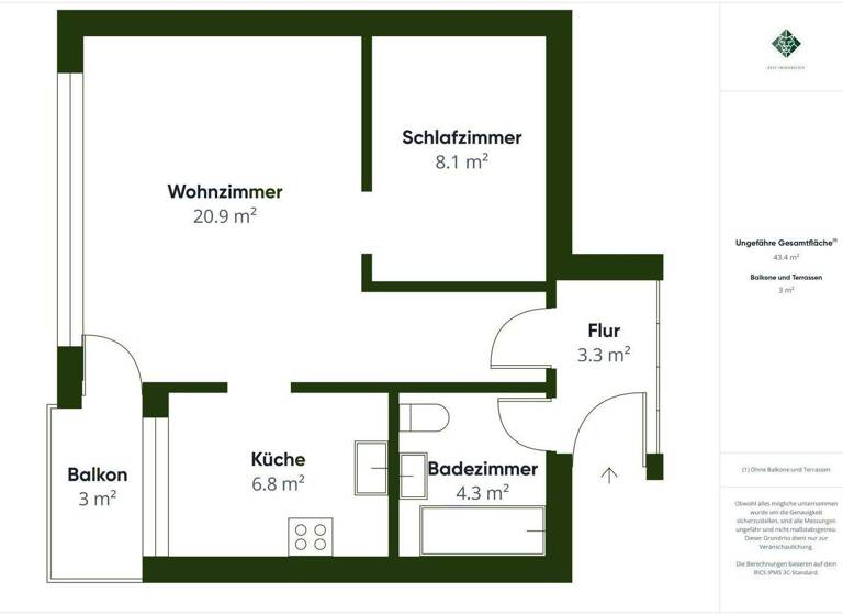 Wohnung zum Kauf 180.000 € 1,5 Zimmer 45,6 m² 3. Geschoss Wörgl 6300