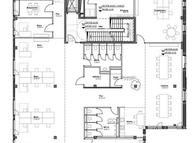 Bürofläche zur Miete - Erstbezug provisionsfrei 23 € 516 m² Bürofläche teilbar ab 256 m² Germering 82110