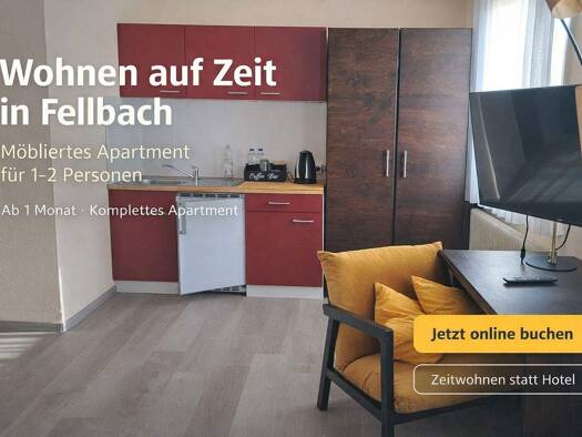 Wohnung zur Miete Wohnen auf Zeit 850 € 1 Zimmer 30 m² frei ab 14.02.2026 Hofener Str. 0 Oeffingen Fellbach-Oeffingen 70736