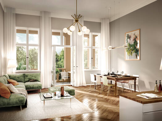 Terrassenwohnung zum Kauf - Erstbezug 549.000 € 2 Zimmer 67 m² EG Geschwister-Scholl-Szt. 55-59 Potsdam West Potsdam 14471