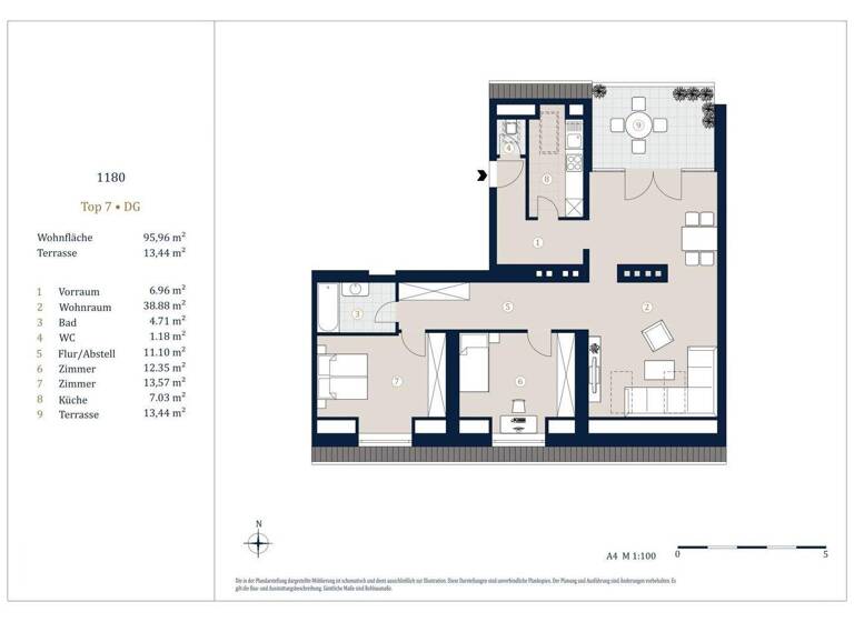 Wohnung zum Kauf - Erstbezug 825.000 € 3 Zimmer 96 m² Wien 1180