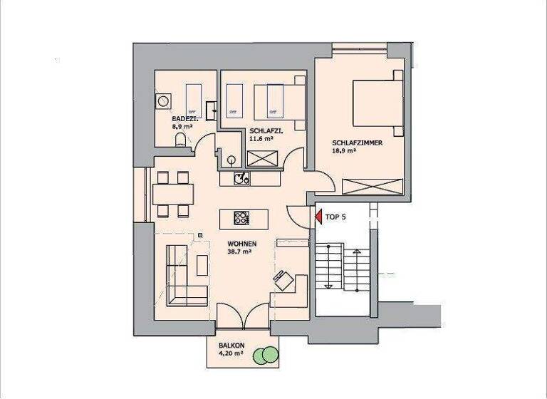Wohnung zur Miete 1.120 € 3 Zimmer 78,1 m² Seekirchen am Wallersee 5201