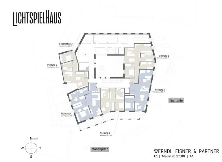 Bürofläche zum Kauf - Erstbezug provisionsfrei 1.390.000 € 183 m² Bürofläche Kirchzeile 1 Bad Aibling 83043