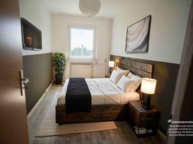 Wohnung zur Miete 390 € 3 Zimmer 59,6 m² 3. Geschoss Brüssower Allee 58a Prenzlau 17291