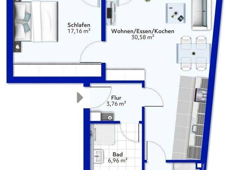 Wohnung zum Kauf - Erstbezug provisionsfrei 272.600 € 2 Zimmer 65,7 m² 1. Geschoss Bitburg 54634
