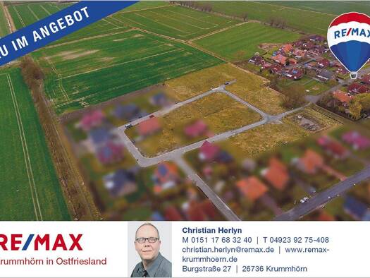 Grundstück zum Kauf 45.000 € 537 m² Grundstück Lorbeerweg 5 Loquard Krummhörn 26736