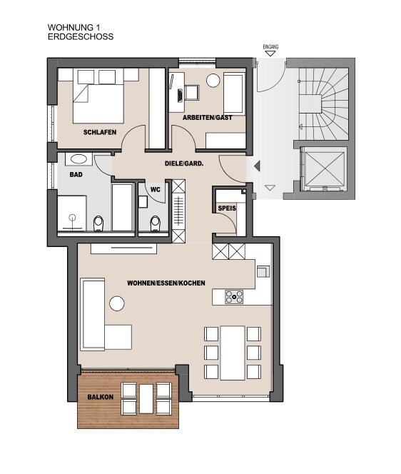 Wohnung zum Kauf 479.000 € 3 Zimmer 81,6 m²<br/>Wohnfläche Hilzingen Hilzingen 78247