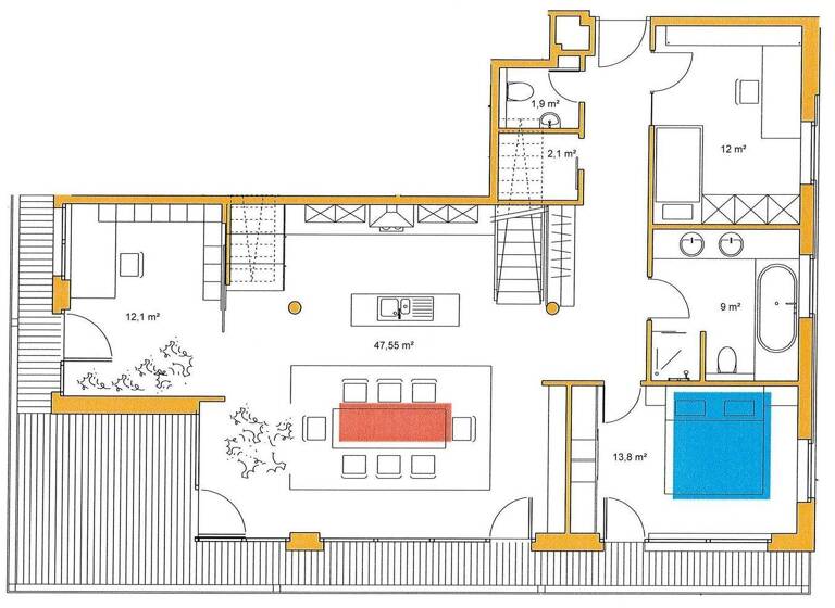 Maisonette zur Miete 1.800 € 5,5 Zimmer 150 m² frei ab 01.07.2026 Weststadt Ulm 89077