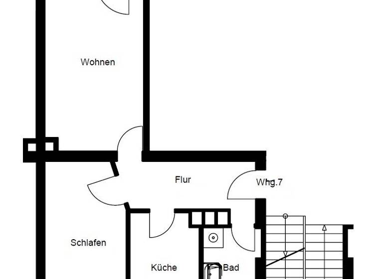 Wohnung zur Miete 475 € 2 Zimmer 46,7 m² 2. Geschoss frei ab 01.06.2026 Delitzscher Straße 138 Eutritzsch Leipzig / Eutritzsch 04129