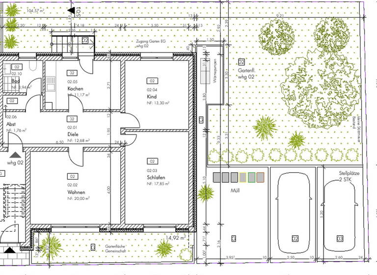 Wohnung zum Kauf provisionsfrei 299.000 € 3 Zimmer 81 m²<br/>Wohnfläche EG<br/>Geschoss Wiesloch Wiesloch 69168