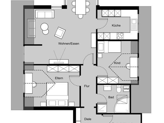 Wohnung zum Kauf 205.000 € 1 Zimmer frei ab sofort Öhringen Öhringen 74613