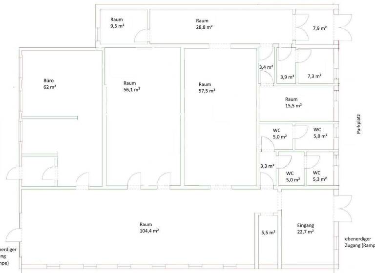 Halle/Industriefläche zur Miete provisionsfrei 4,20 € 410 m² Lagerfläche teilbar ab 60 m² Badstraße 30 Radeberg 01454
